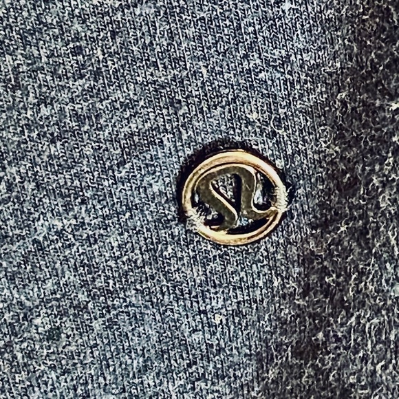 Lululemon Wrap Jacket Navy Sz 6 Side Pockets Cotton Blend Cross Front - Picture 10 of 12